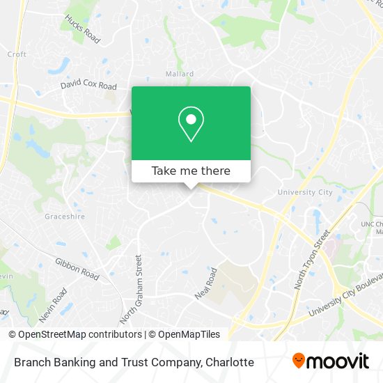 Branch Banking and Trust Company map