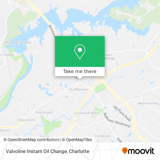 Mapa de Valvoline Instant Oil Change