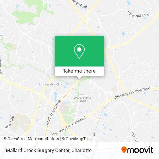Mallard Creek Surgery Center map