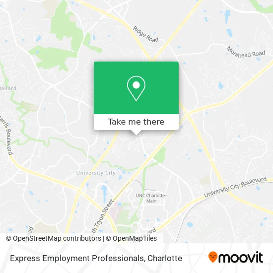 Express Employment Professionals map