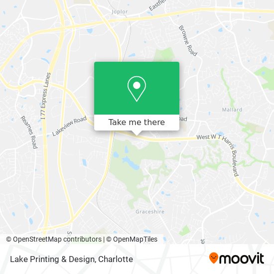 Lake Printing & Design map