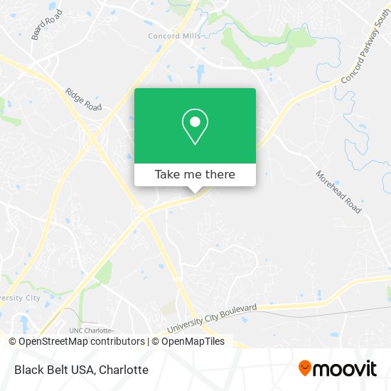 Mapa de Black Belt USA