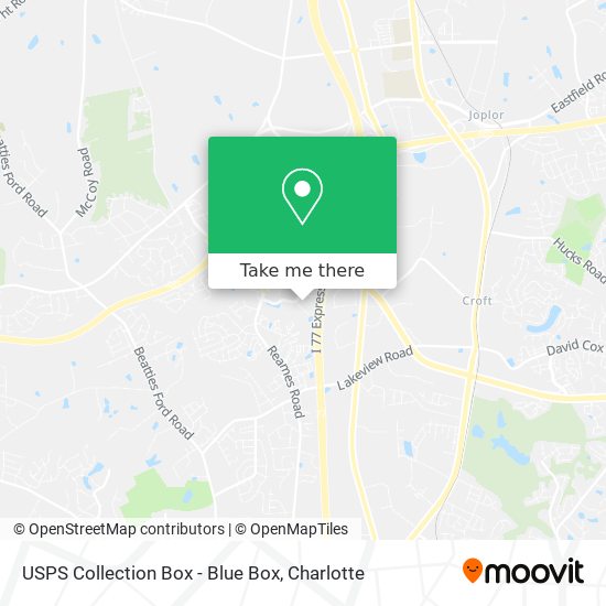 USPS Collection Box - Blue Box map