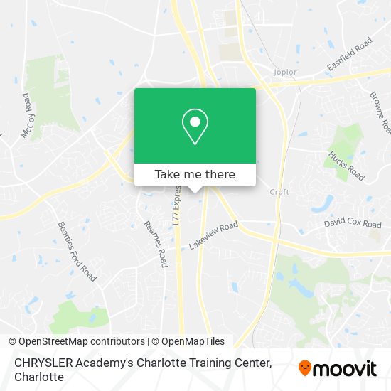 CHRYSLER Academy's Charlotte Training Center map