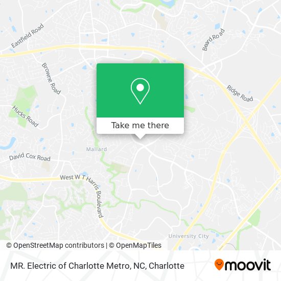 MR. Electric of Charlotte Metro, NC map
