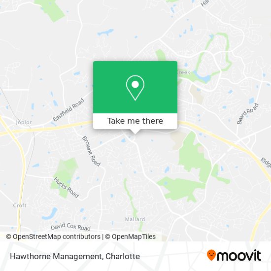 Hawthorne Management map