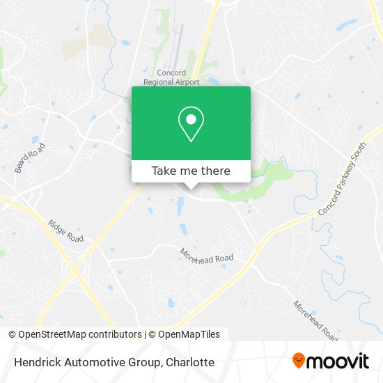 Hendrick Automotive Group map