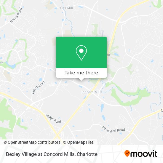 Mapa de Bexley Village at Concord Mills
