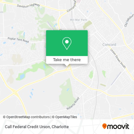 Call Federal Credit Union map