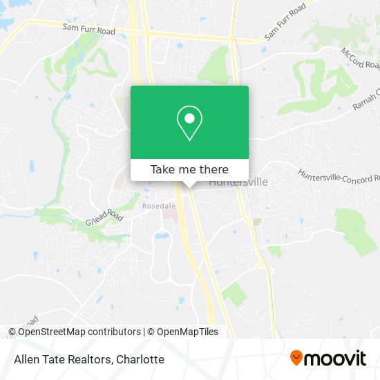 Allen Tate Realtors map
