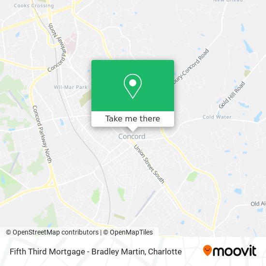 Fifth Third Mortgage - Bradley Martin map
