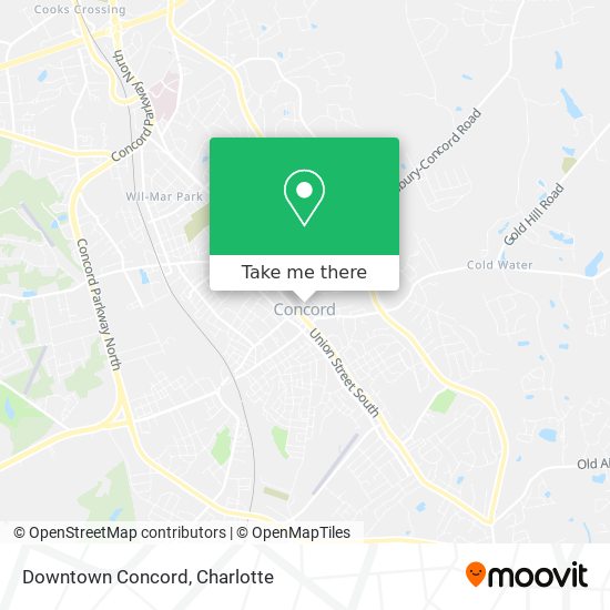 Downtown Concord map