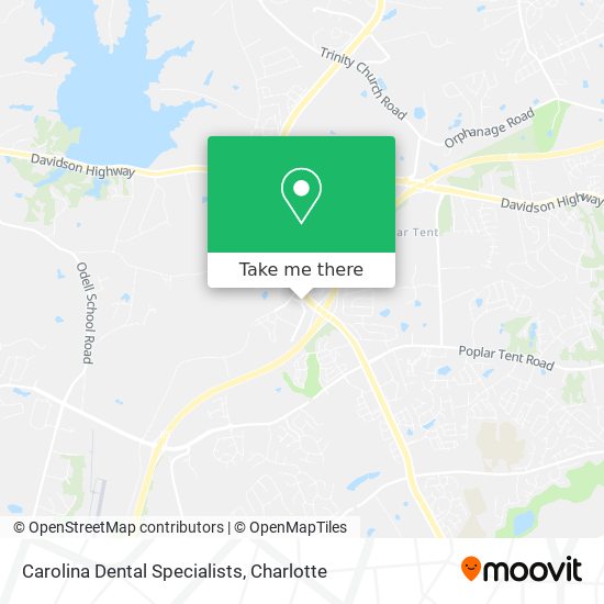 Carolina Dental Specialists map