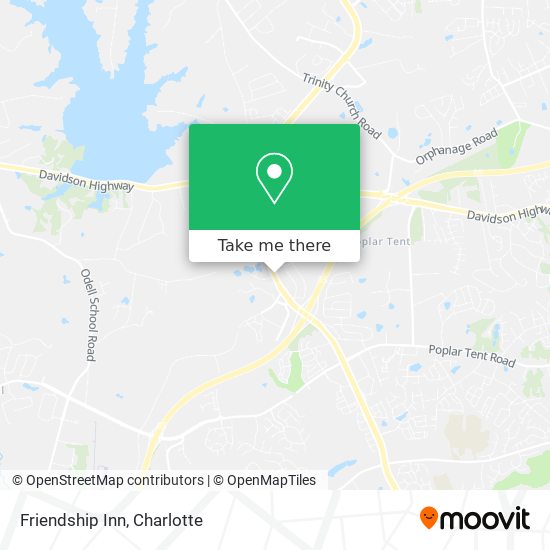 Mapa de Friendship Inn