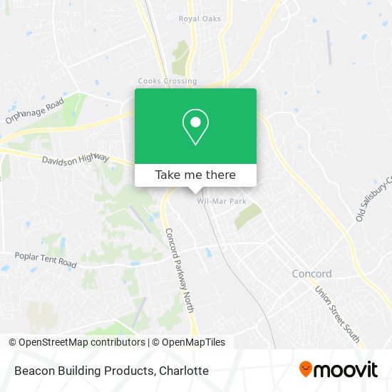 Beacon Building Products map