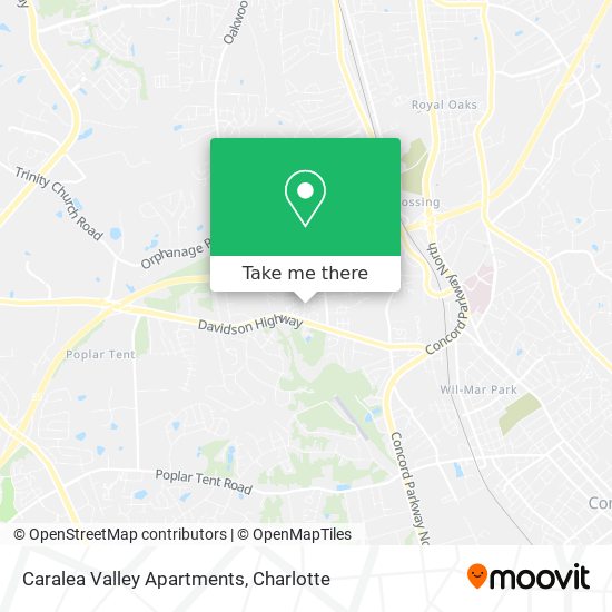 Caralea Valley Apartments map