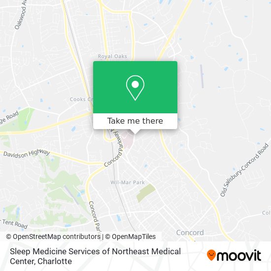 Sleep Medicine Services of Northeast Medical Center map