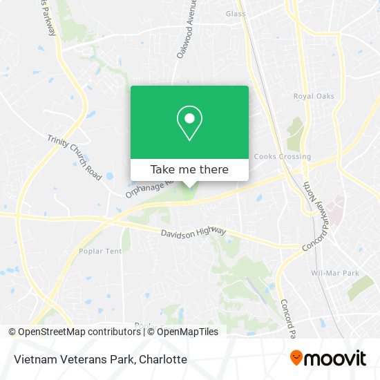 Vietnam Veterans Park map