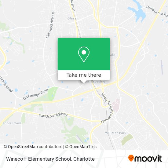 Winecoff Elementary School map
