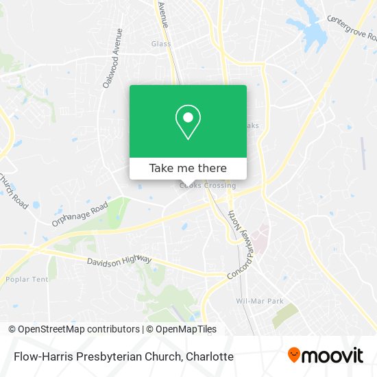 Flow-Harris Presbyterian Church map