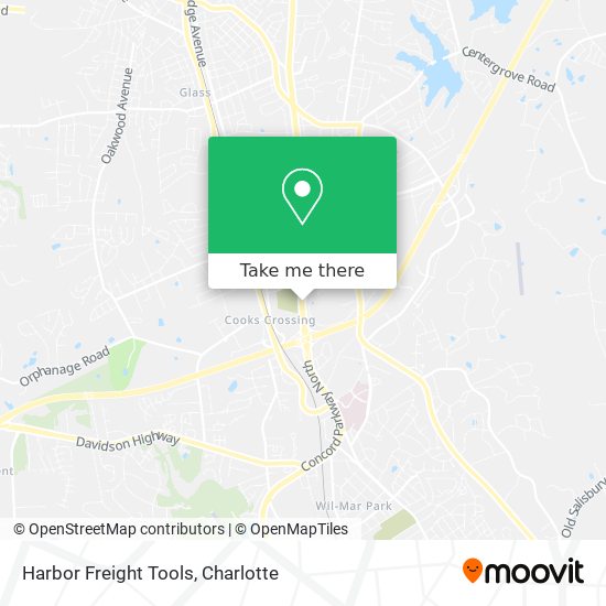 Harbor Freight Tools map