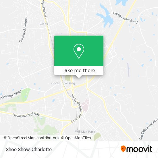 Mapa de Shoe Show