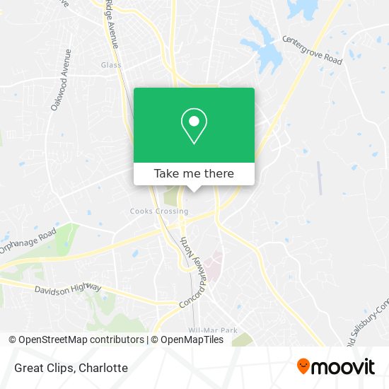 Great Clips map