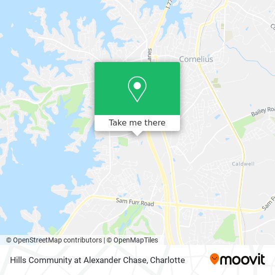 Hills Community at Alexander Chase map