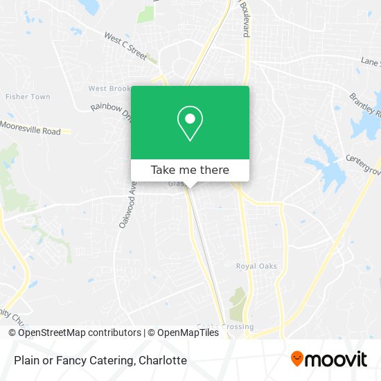 Plain or Fancy Catering map