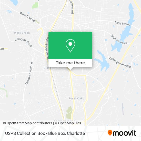 USPS Collection Box - Blue Box map