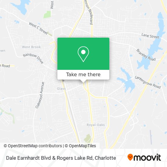 Dale Earnhardt Blvd & Rogers Lake Rd map