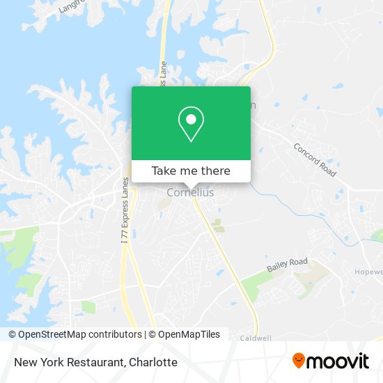 Mapa de New York Restaurant
