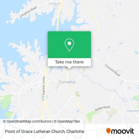 Point of Grace Lutheran Church map