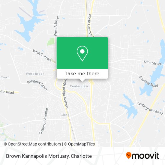 Mapa de Brown Kannapolis Mortuary