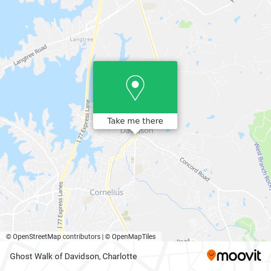 Ghost Walk of Davidson map