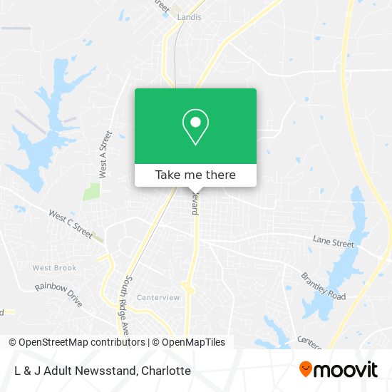 L & J Adult Newsstand map