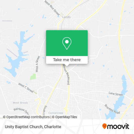 Unity Baptist Church map