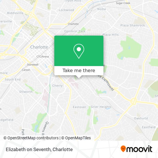 Elizabeth on Seventh map