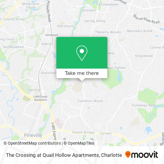 Mapa de The Crossing at Quail Hollow Apartments