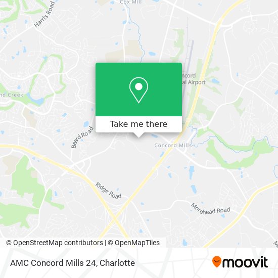 Mapa de AMC Concord Mills 24