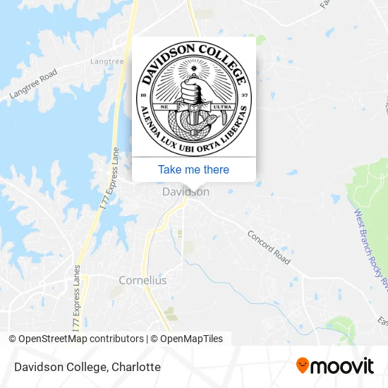Davidson College map