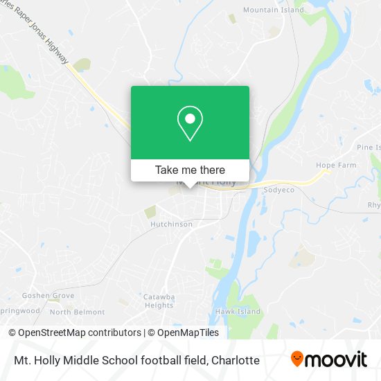 Mapa de Mt. Holly Middle School football field