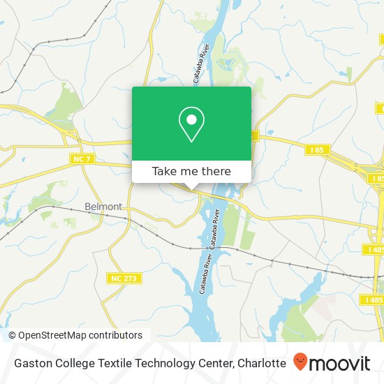 Gaston College Textile Technology Center map