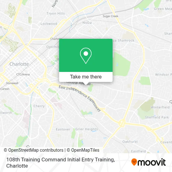 108th Training Command Initial Entry Training map