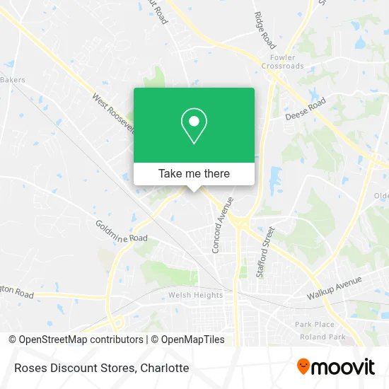 Roses Discount Stores map