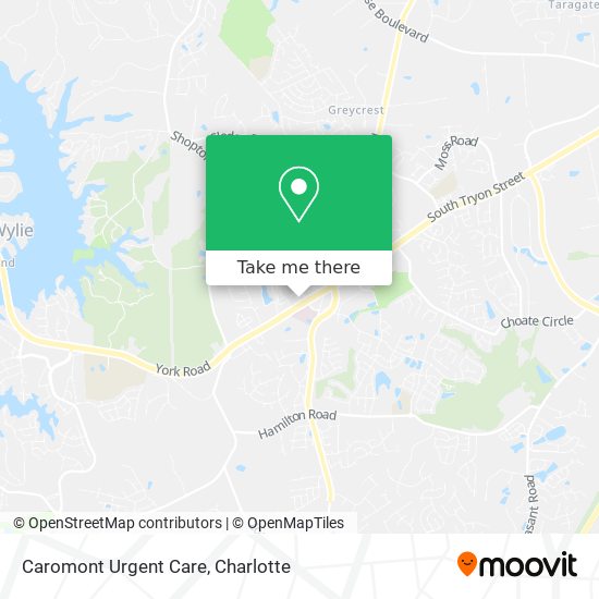 Caromont Urgent Care map
