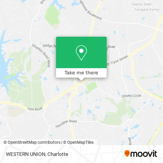 WESTERN UNION map