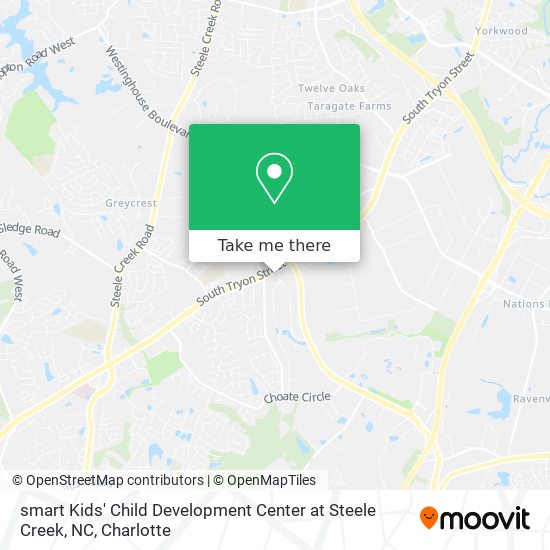 Mapa de smart Kids' Child Development Center at Steele Creek, NC