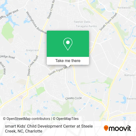 smart Kids' Child Development Center at Steele Creek, NC map
