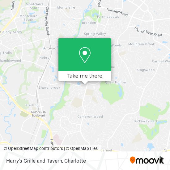 Harry's Grille and Tavern map